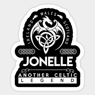 Jonelle Name T Shirt - Another Celtic Legend Jonelle Dragon Gift Item Sticker